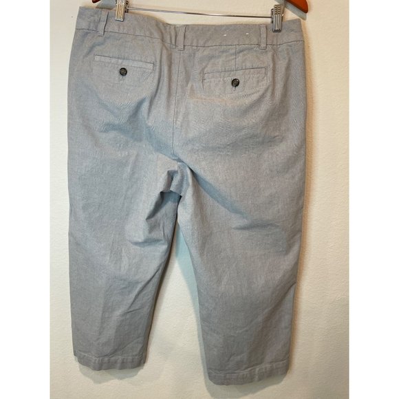 Gap Light Gray Curvy Fit Cropped Leg Pants - Picture 2 of 7